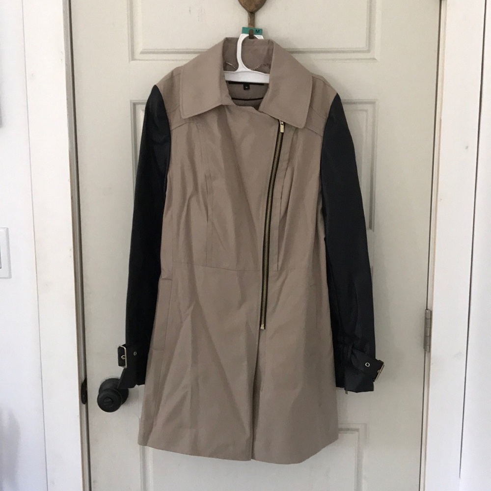 Black Rivet Trench Coat